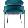 KARE Design Armlehnstuhl Alexia Velvet Blau- Stühle