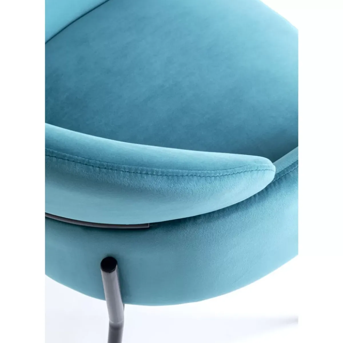 KARE Design Armlehnstuhl Alexia Velvet Blau- Stühle