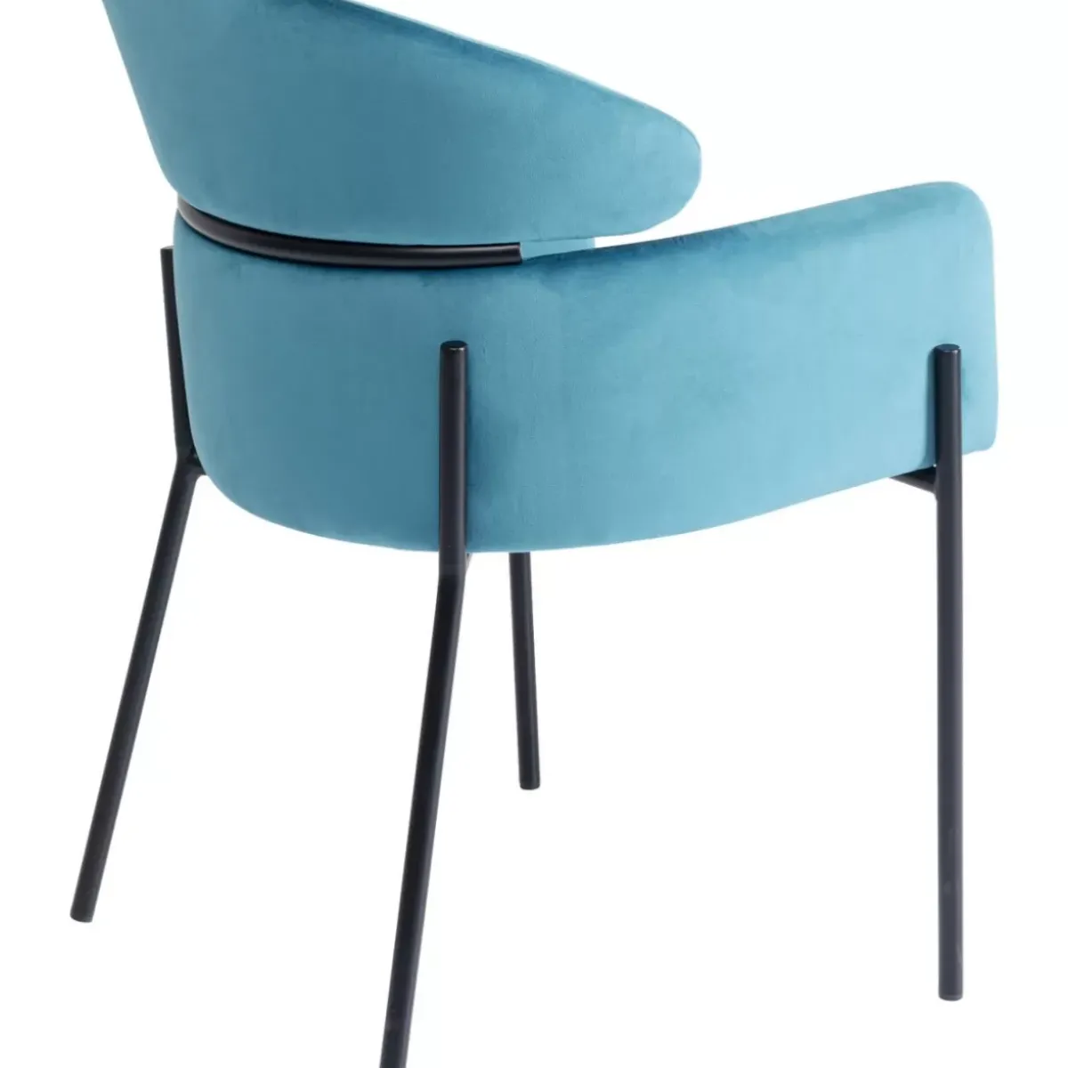 KARE Design Armlehnstuhl Alexia Velvet Blau- Stühle