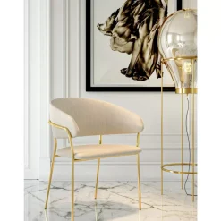 KARE Design Armlehnstuhl Belle Creme (2/Set)- Stühle