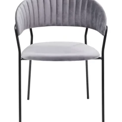 KARE Design Armlehnstuhl Belle Grau (2/Set)- Stühle