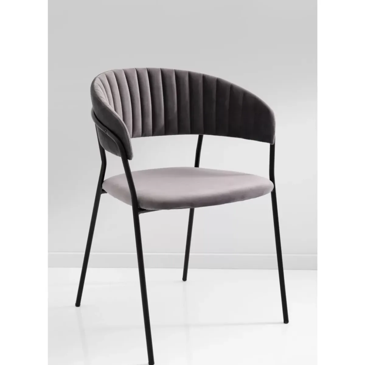 KARE Design Armlehnstuhl Belle Grau (2/Set)- Stühle