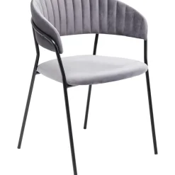 KARE Design Armlehnstuhl Belle Grau (2/Set)- Stühle