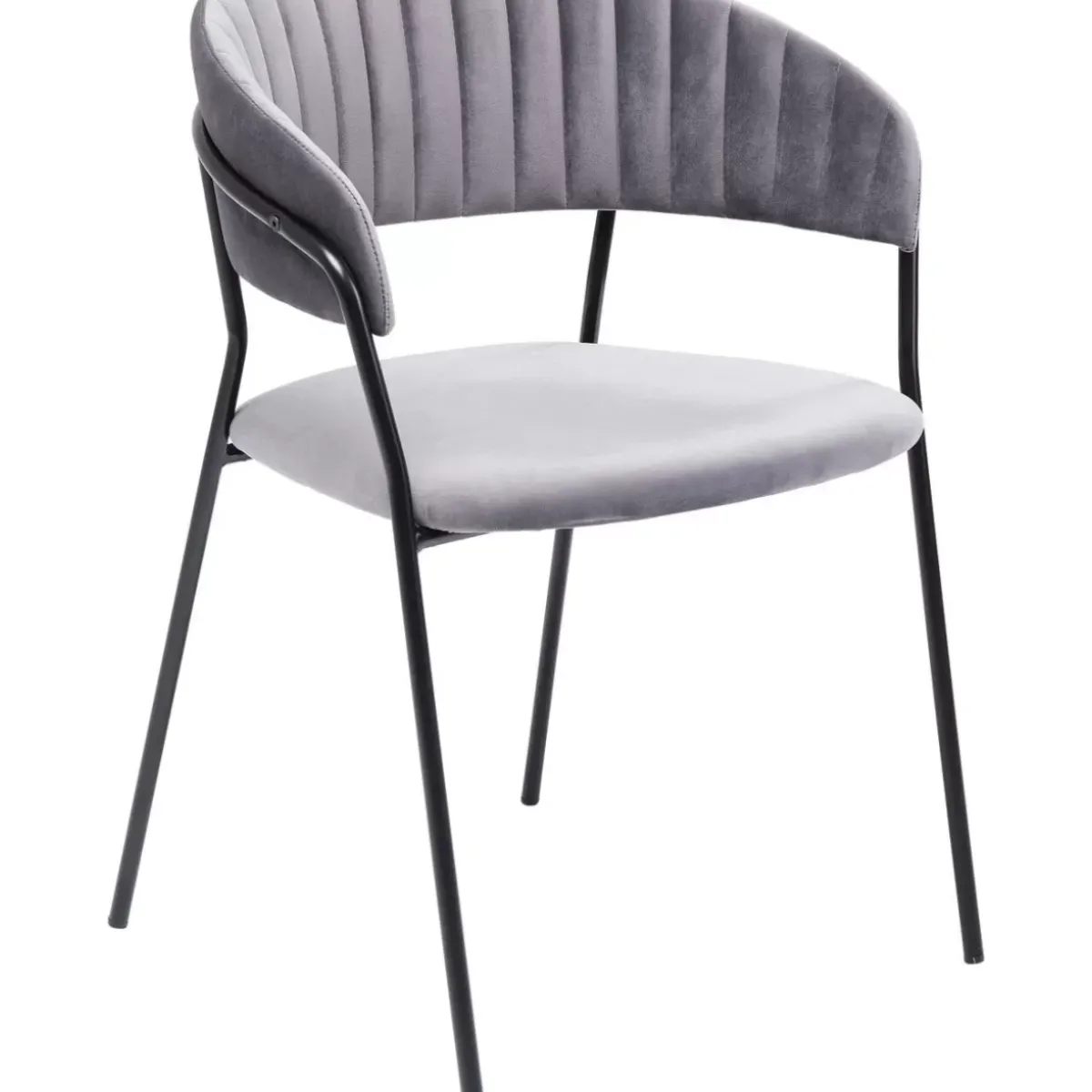 KARE Design Armlehnstuhl Belle Grau (2/Set)- Stühle