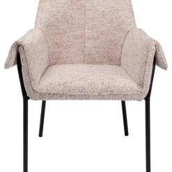 KARE Design Armlehnstuhl Bess Beige Flitter- Stühle