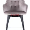 KARE Design Armlehnstuhl Black Lady Velvet Grau- Stühle