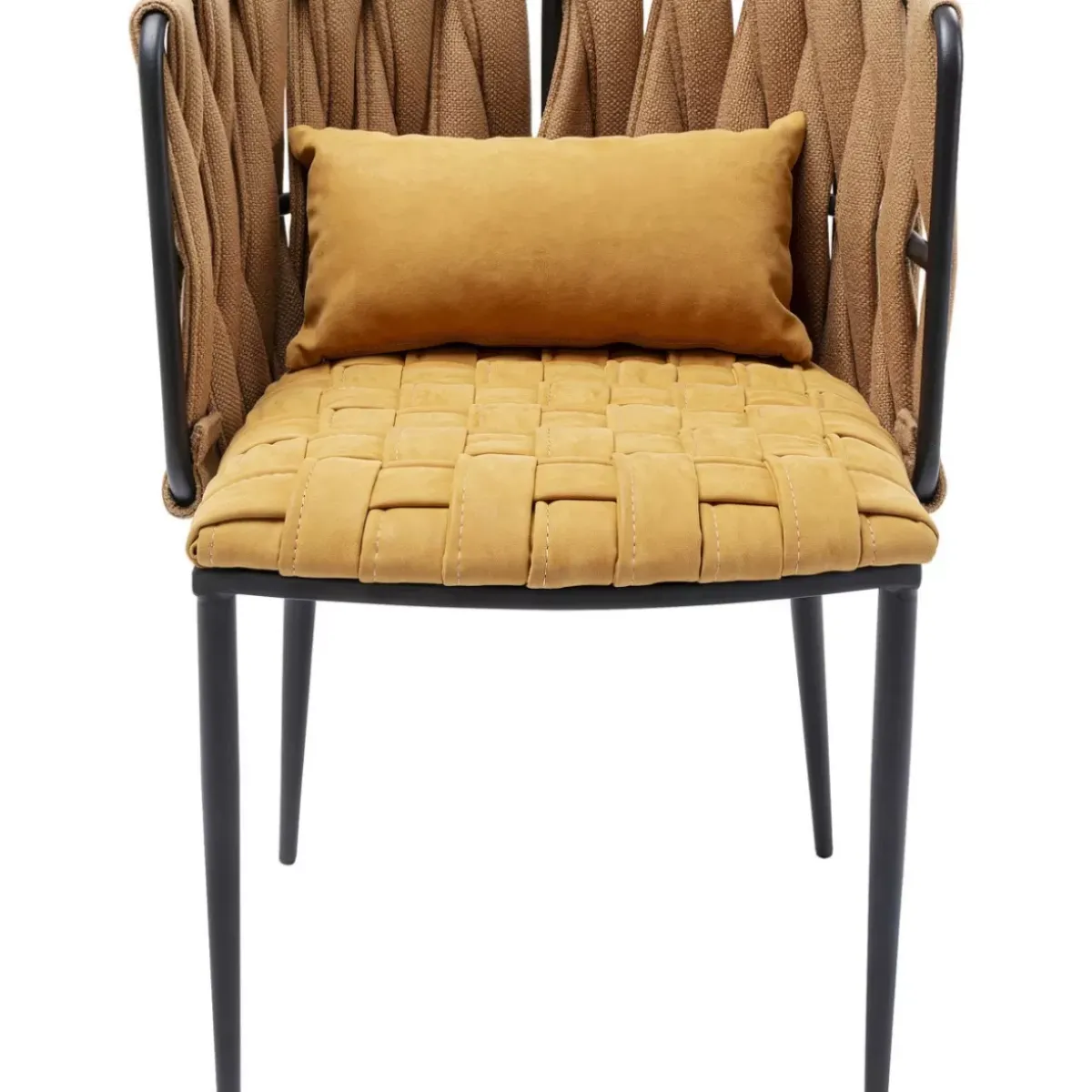 KARE Design Armlehnstuhl Cheerio Gelb Inkl. Kissen- Stühle