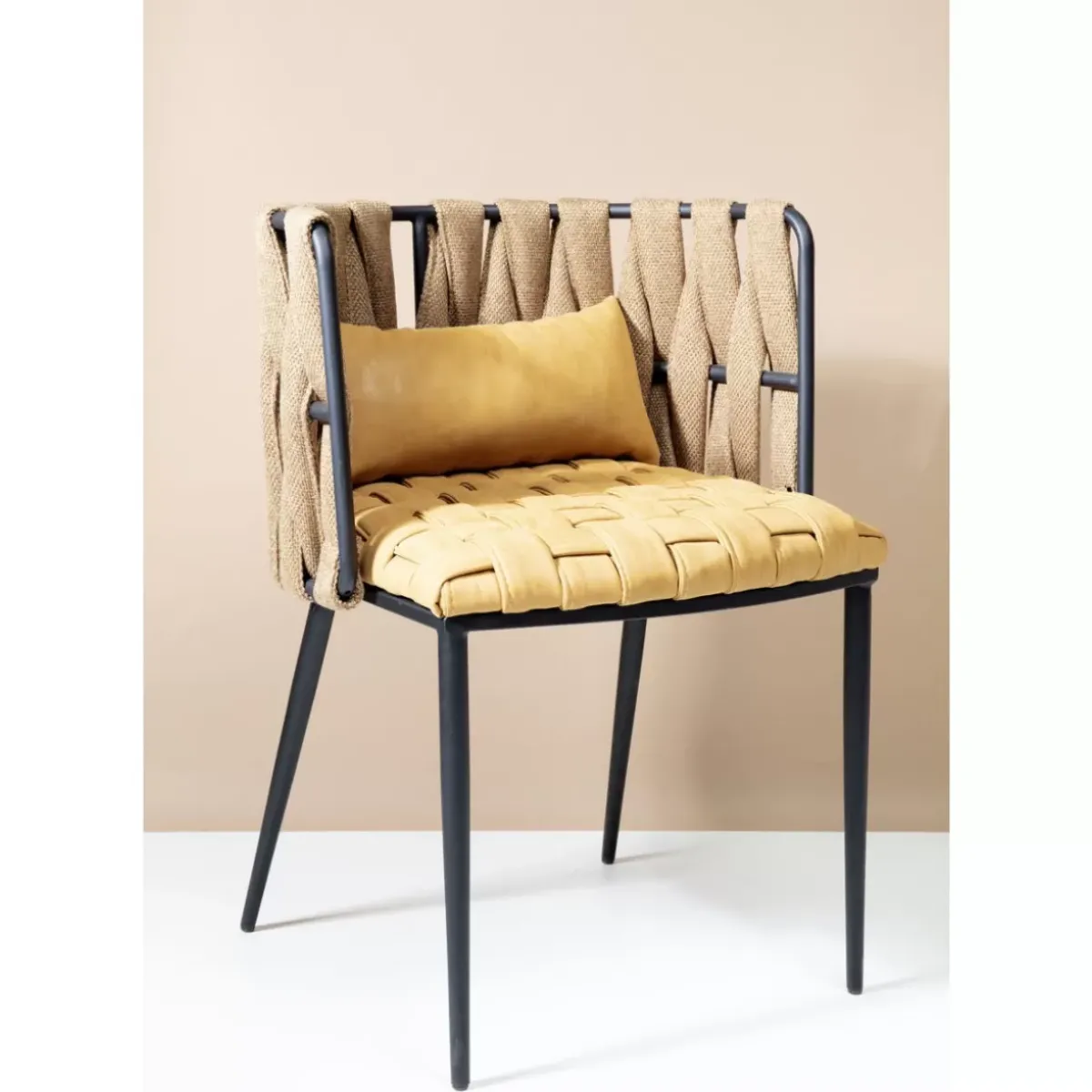 KARE Design Armlehnstuhl Cheerio Gelb Inkl. Kissen- Stühle