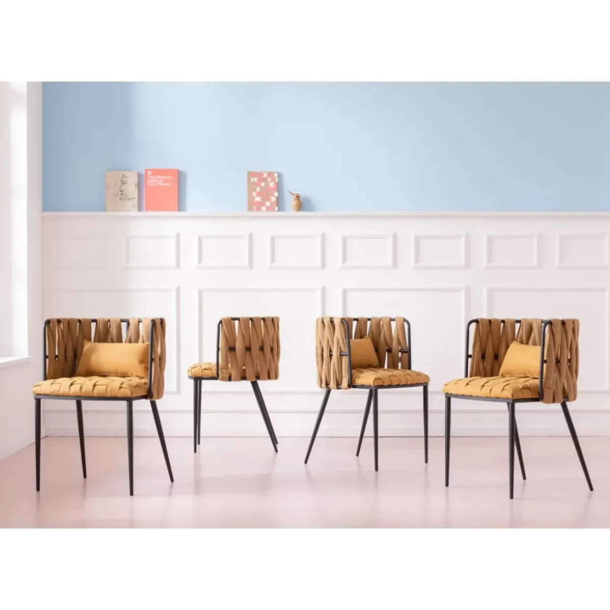 KARE Design Armlehnstuhl Cheerio Gelb Inkl. Kissen- Stühle