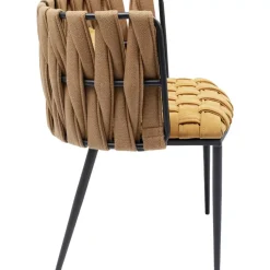 KARE Design Armlehnstuhl Cheerio Gelb Inkl. Kissen- Stühle