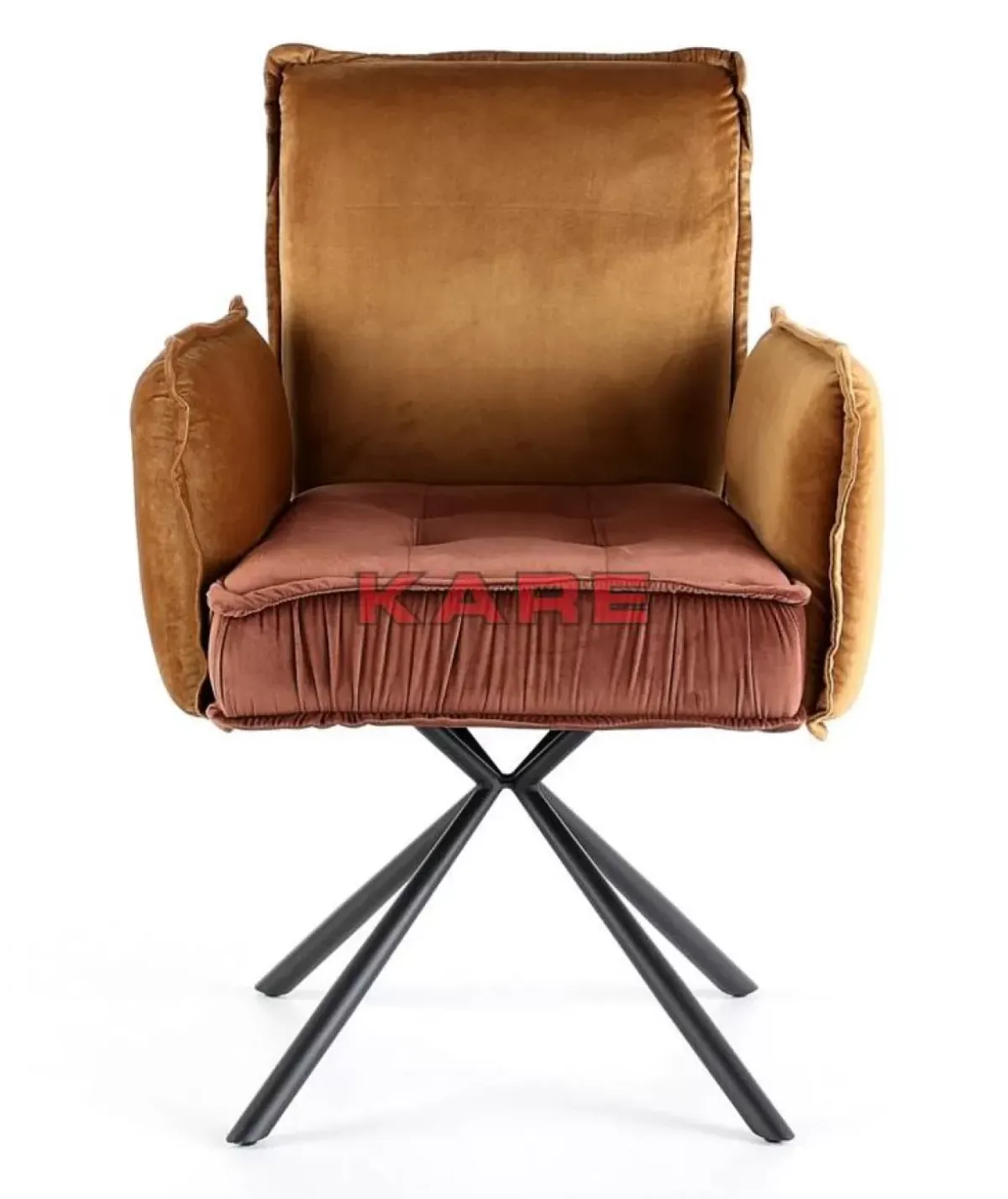 KARE Design Armlehnstuhl Chelsea Braun- Stühle