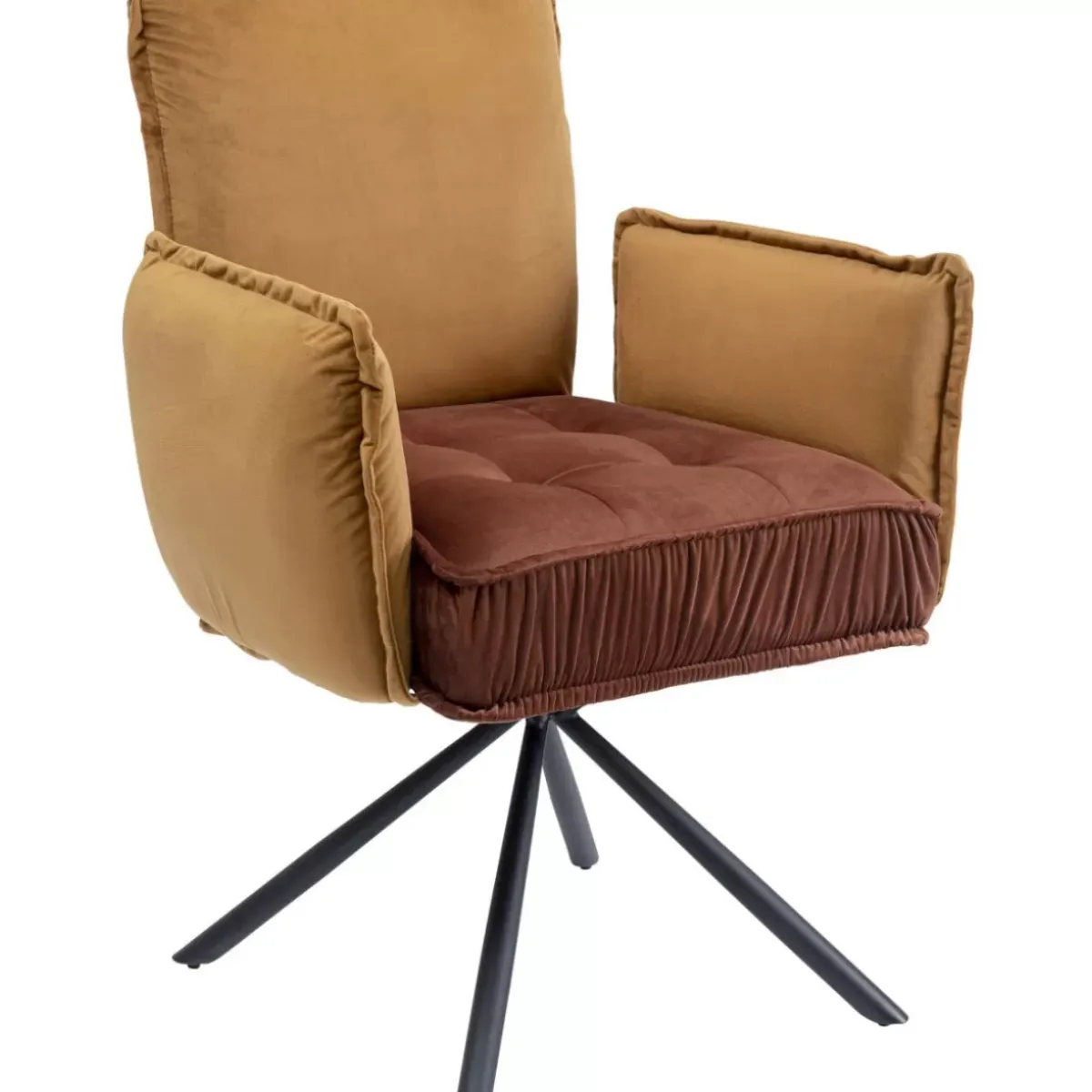 KARE Design Armlehnstuhl Chelsea Braun- Stühle