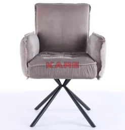 KARE Design Armlehnstuhl Chelsea Grau- Stühle