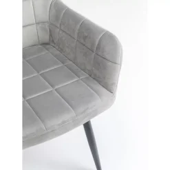 KARE Design Armlehnstuhl Kim Grau- Stühle