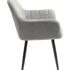 KARE Design Armlehnstuhl Kim Grau- Stühle