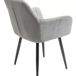 KARE Design Armlehnstuhl Kim Grau- Stühle