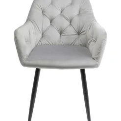 KARE Design Armlehnstuhl Kira Grau- Stühle