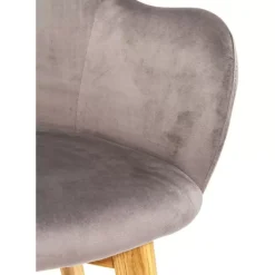 KARE Design Armlehnstuhl Lady Velvet Grau- Stühle