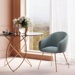 KARE Design Armlehnstuhl Lorena Turkis- Stühle