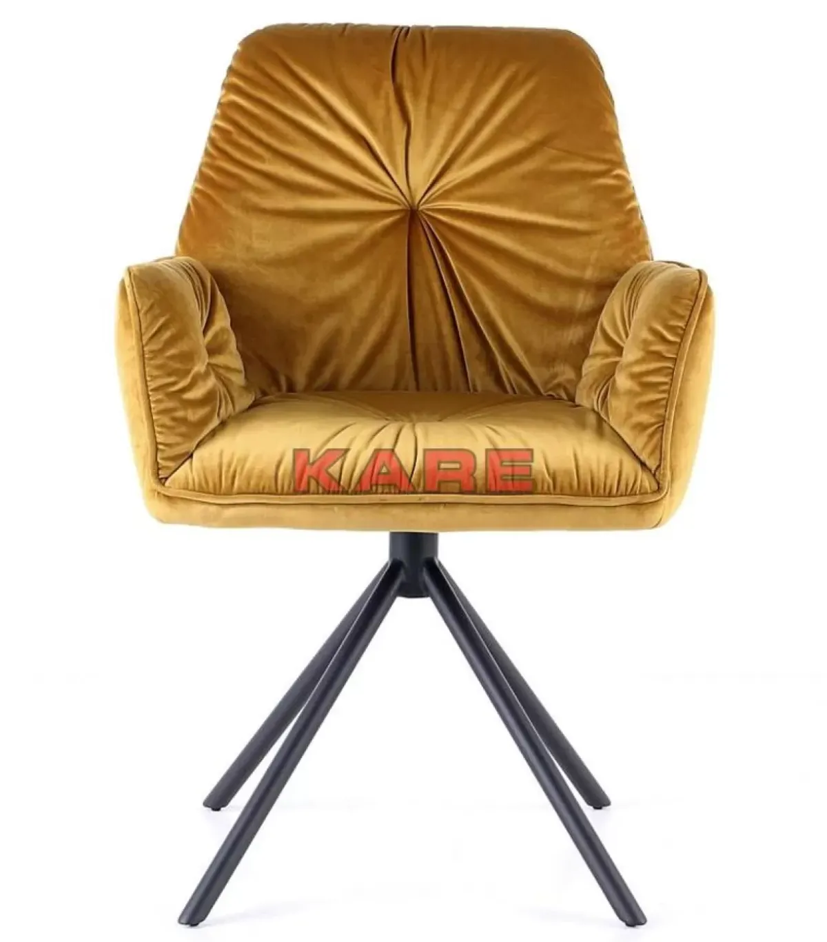 KARE Design Armlehnstuhl Mila Gelb- Stühle