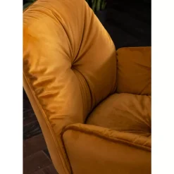 KARE Design Armlehnstuhl Mila Gelb- Stühle