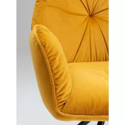 KARE Design Armlehnstuhl Mila Gelb- Stühle