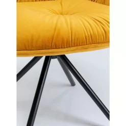 KARE Design Armlehnstuhl Mila Gelb- Stühle