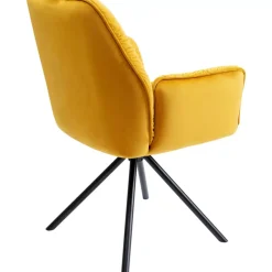 KARE Design Armlehnstuhl Mila Gelb- Stühle