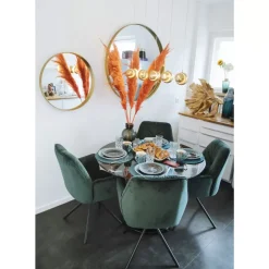 KARE Design Armlehnstuhl Mila Grun- Stühle