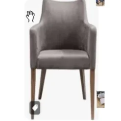 KARE Design Armlehnstuhl Mode Cord Grau- Stühle