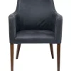KARE Design Armlehnstuhl Mode Leder Anthrazit- Stühle