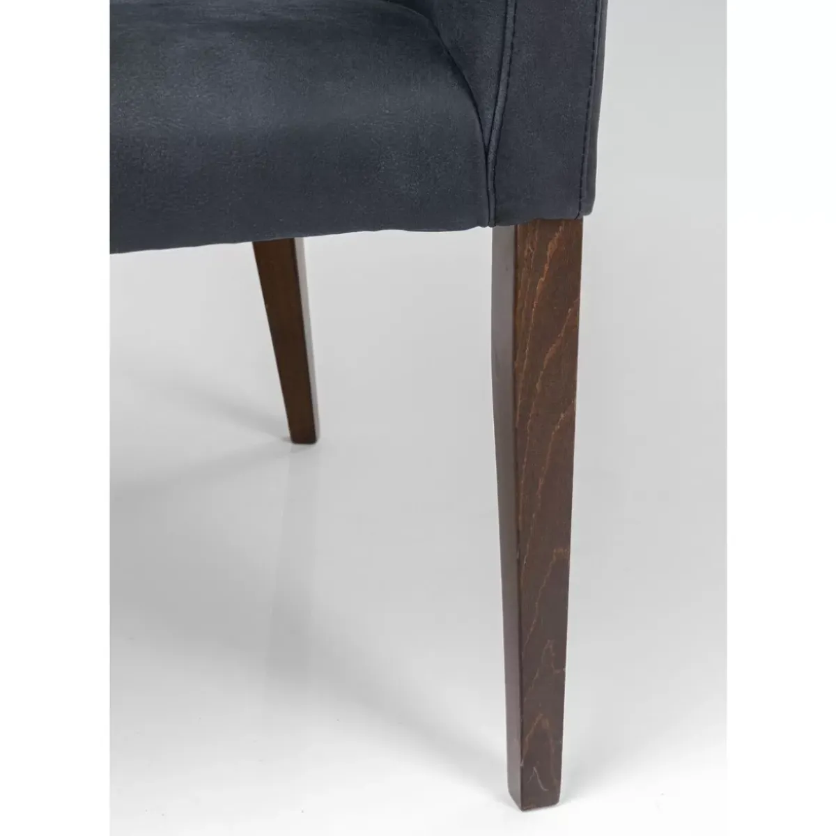 KARE Design Armlehnstuhl Mode Leder Anthrazit- Stühle