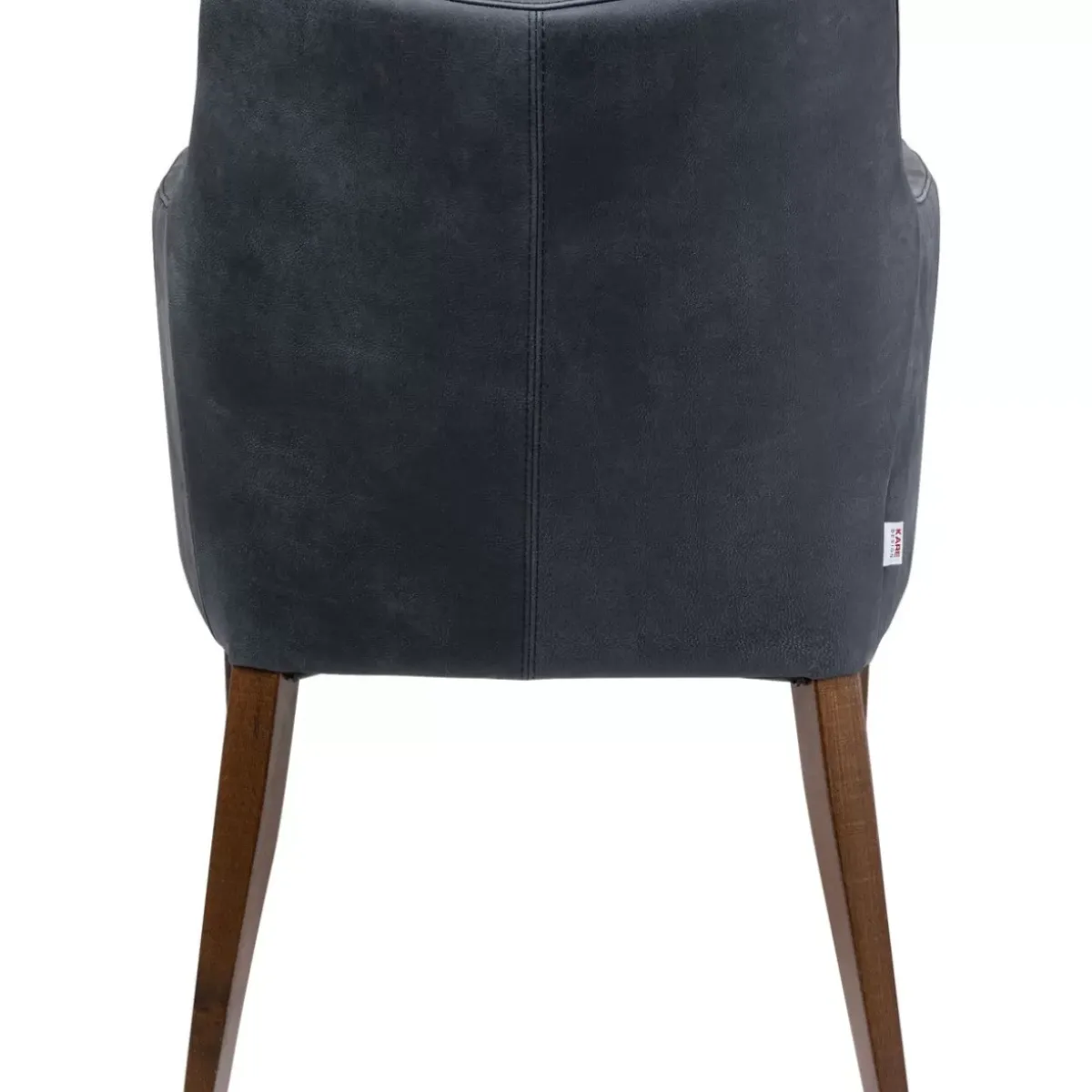 KARE Design Armlehnstuhl Mode Leder Anthrazit- Stühle