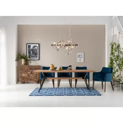 KARE Design Armlehnstuhl Mode Velvet Petrol- Stühle