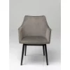 KARE Design Armlehnstuhl Modino Velvet Grau- Stühle