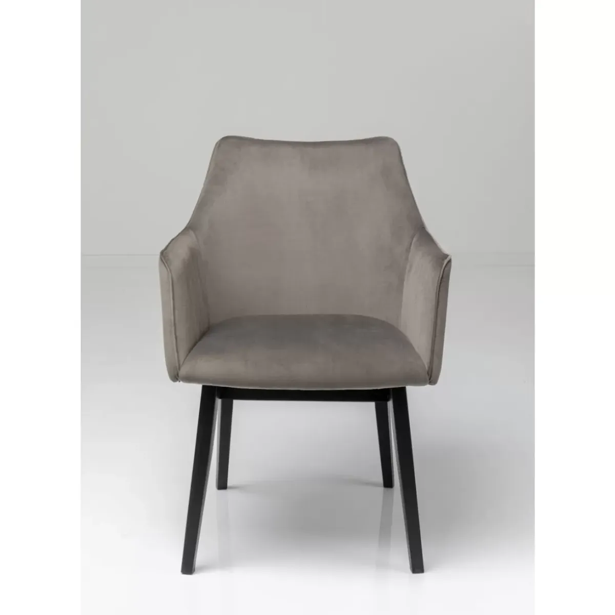 KARE Design Armlehnstuhl Modino Velvet Grau- Stühle