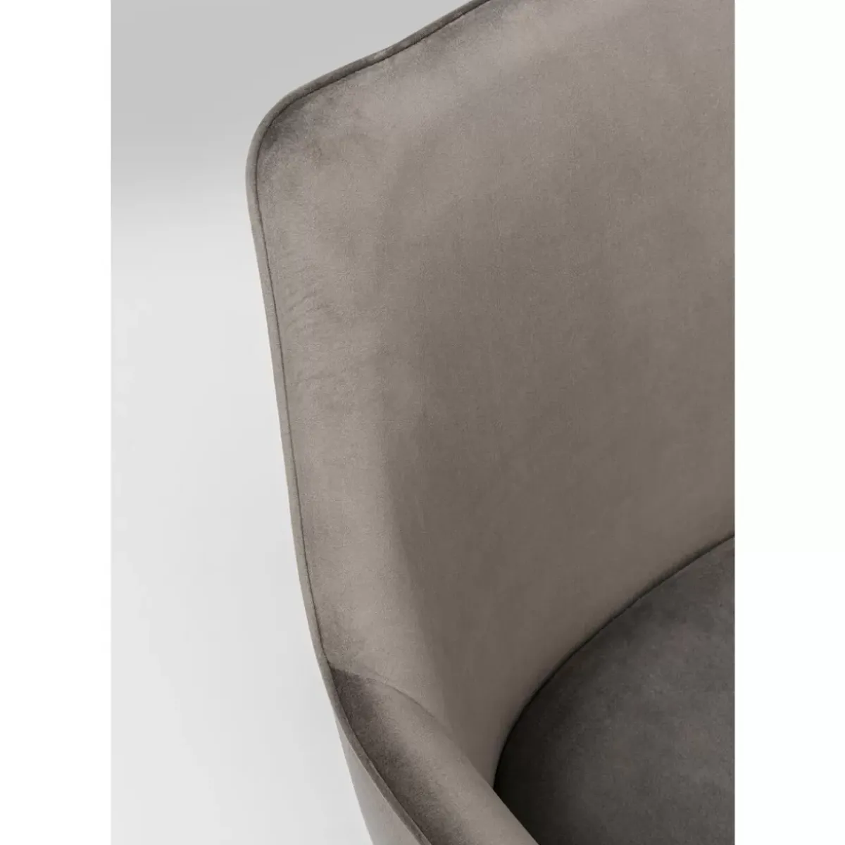 KARE Design Armlehnstuhl Modino Velvet Grau- Stühle