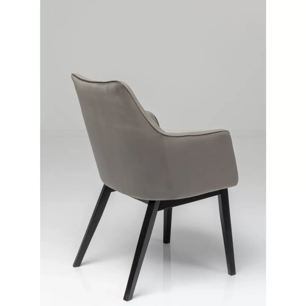 KARE Design Armlehnstuhl Modino Velvet Grau- Stühle