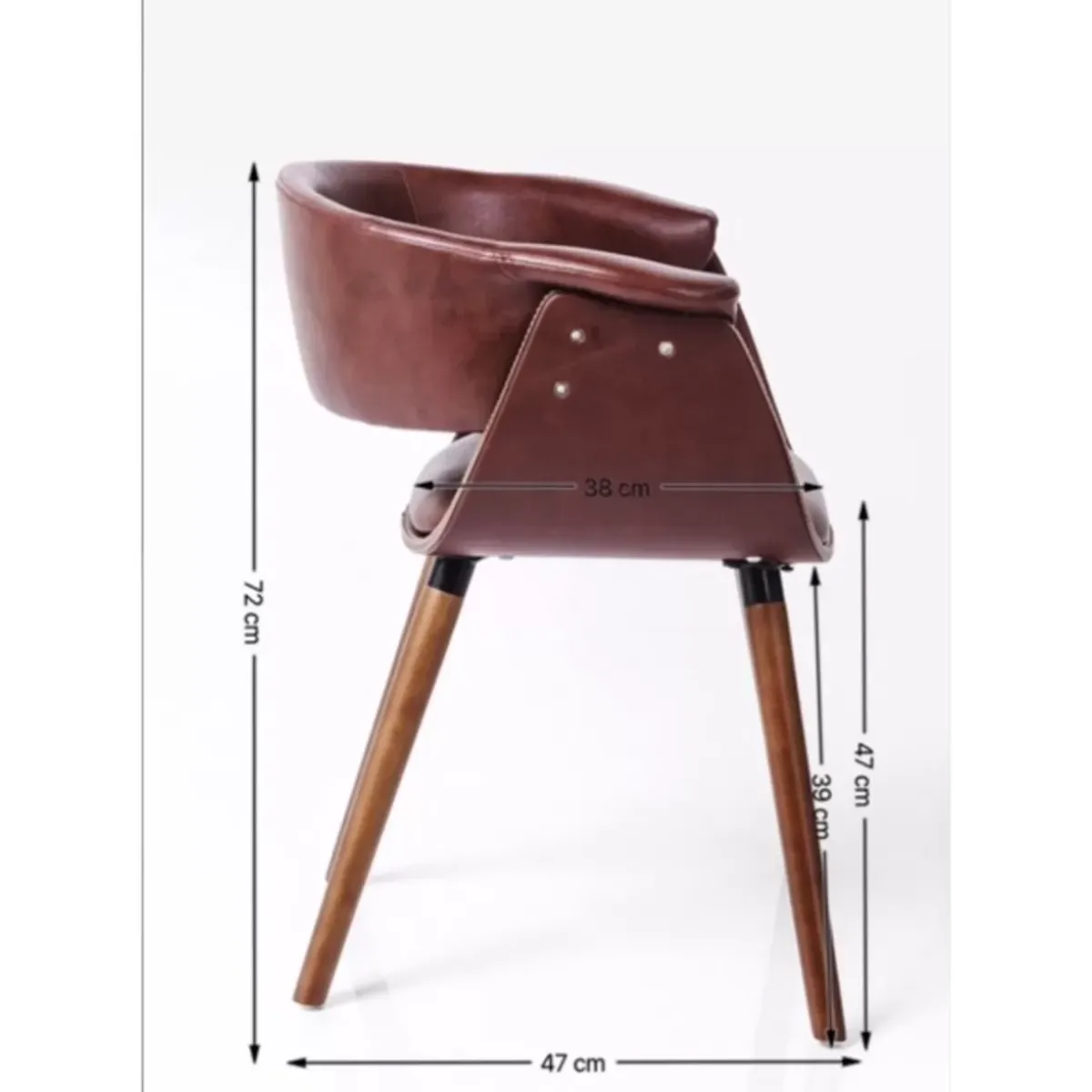 KARE Design Armlehnstuhl Monaco Nougat- Stühle