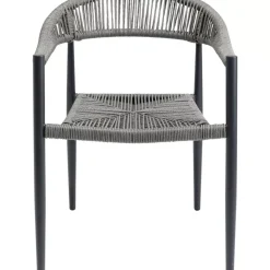 KARE Design Armlehnstuhl Palma Grau- Outdoormöbel