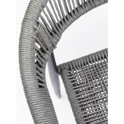 KARE Design Armlehnstuhl Palma Grau- Outdoormöbel