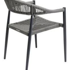 KARE Design Armlehnstuhl Palma Grau- Outdoormöbel