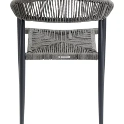 KARE Design Armlehnstuhl Palma Grau- Outdoormöbel