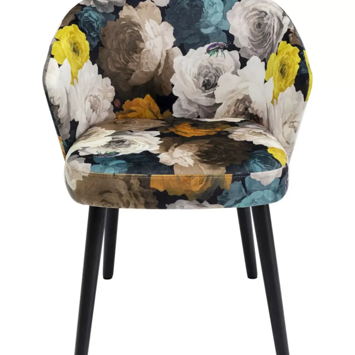 KARE Design Armlehnstuhl Peony Flower Gelb- Stühle