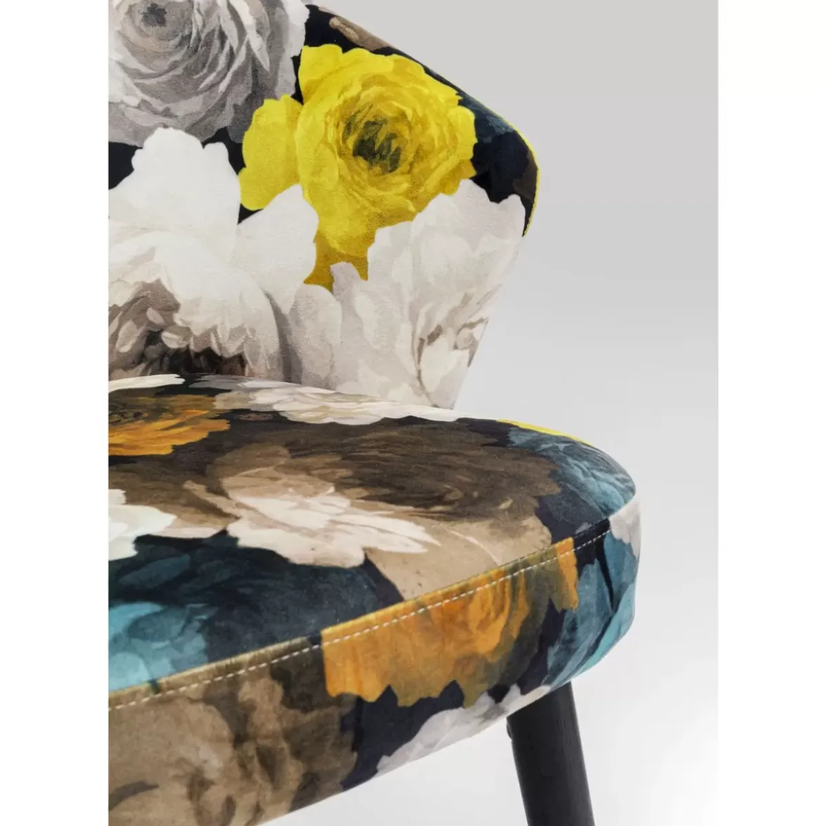 KARE Design Armlehnstuhl Peony Flower Gelb- Stühle