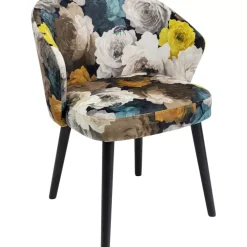 KARE Design Armlehnstuhl Peony Flower Gelb- Stühle