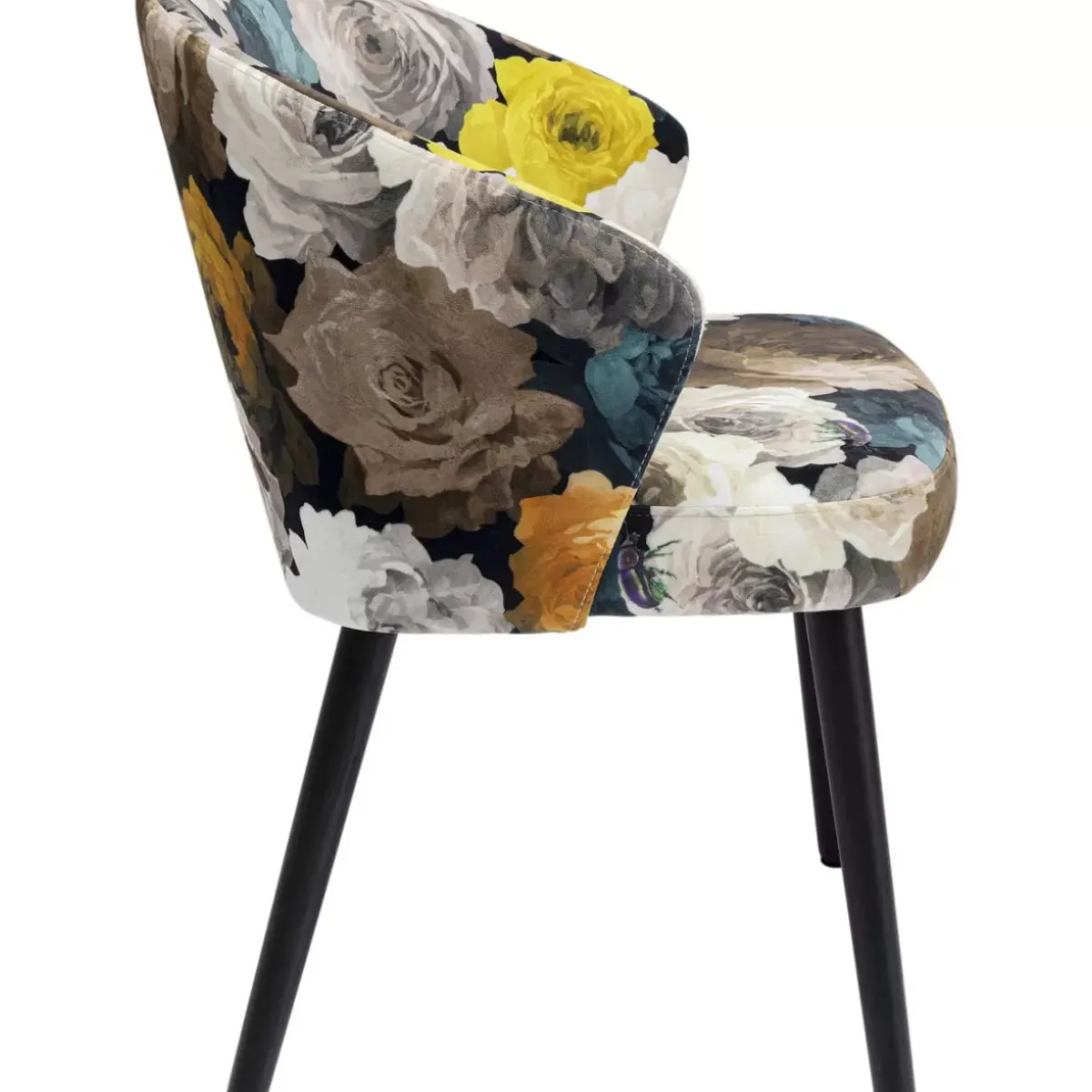 KARE Design Armlehnstuhl Peony Flower Gelb- Stühle