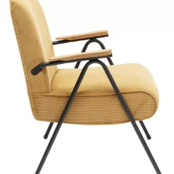 KARE Design Armlehnstuhl Ryan Gelb- Sessel