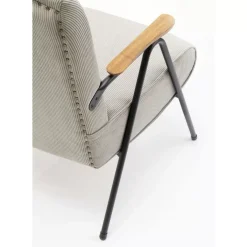 KARE Design Armlehnstuhl Ryan Grau- Sessel