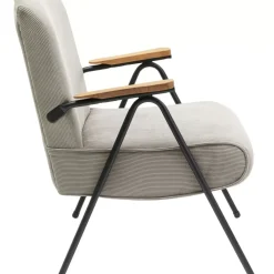 KARE Design Armlehnstuhl Ryan Grau- Sessel